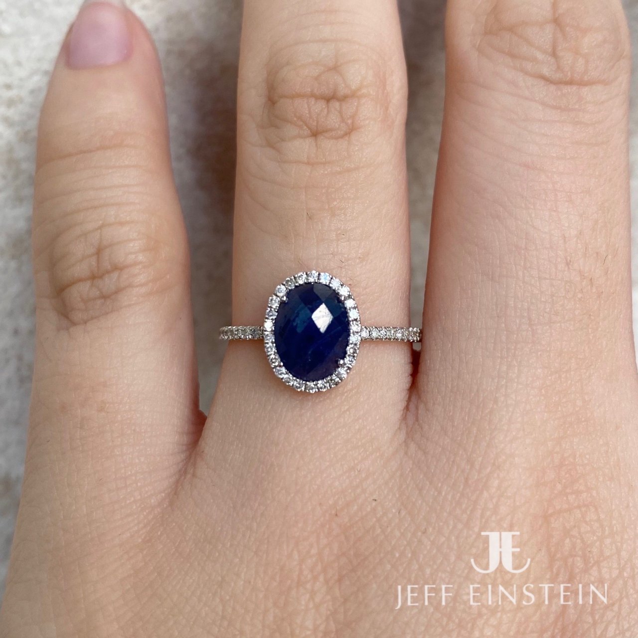 14ct White Gold Ruby and Sapphire Rings