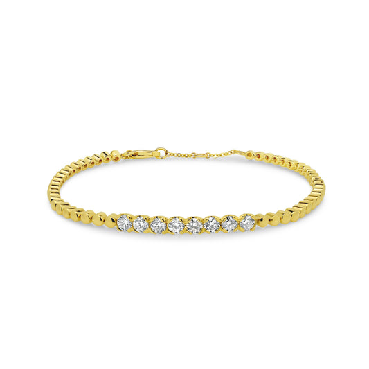 18ct Yellow Gold Diamond Bracelet
