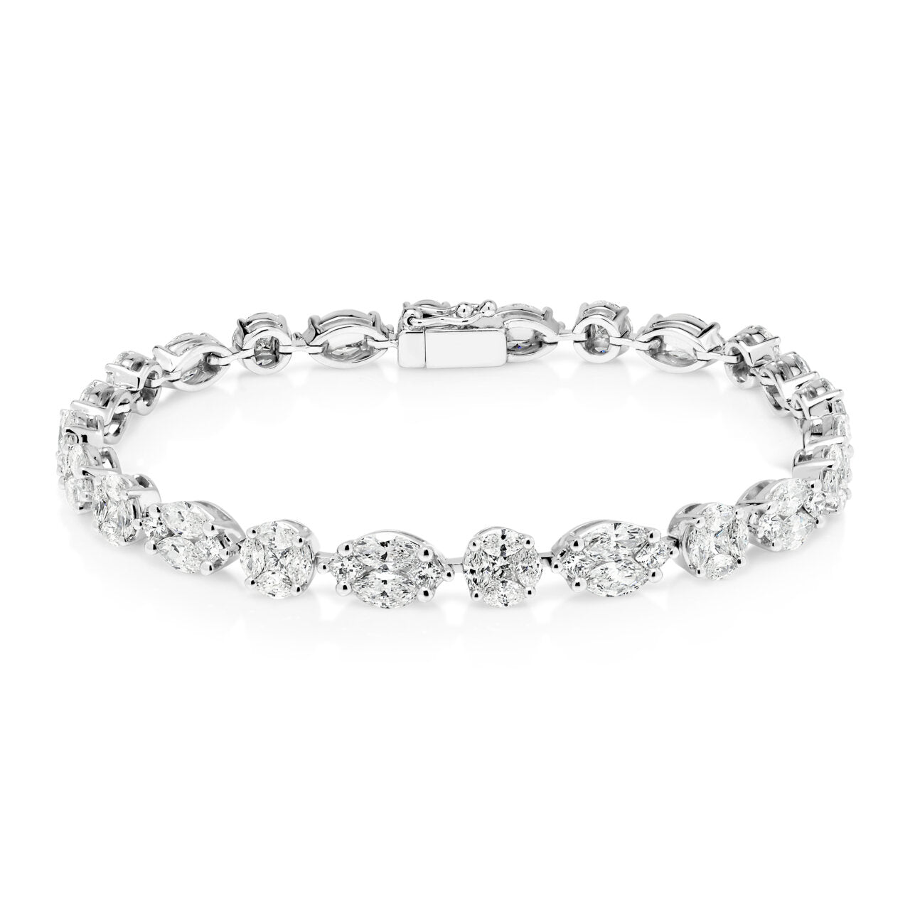 18ct White Gold Diamond Bracelet