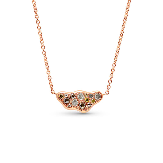 18ct Rose Gold Coloured Diamond Australis Necklace