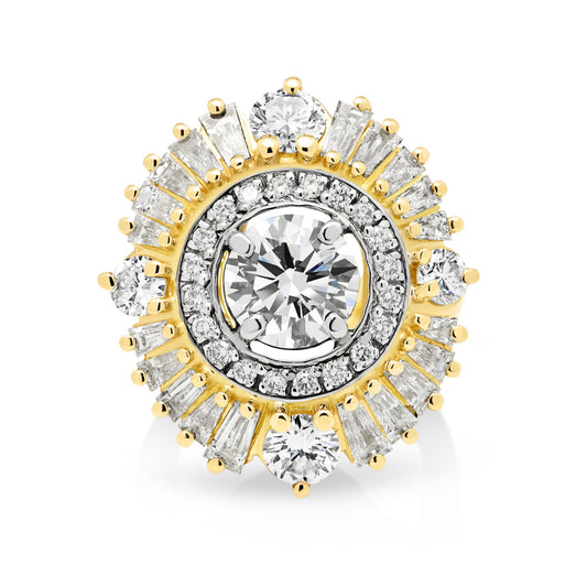 18ct Yellow Gold Diamond Engagement Ring Remodel