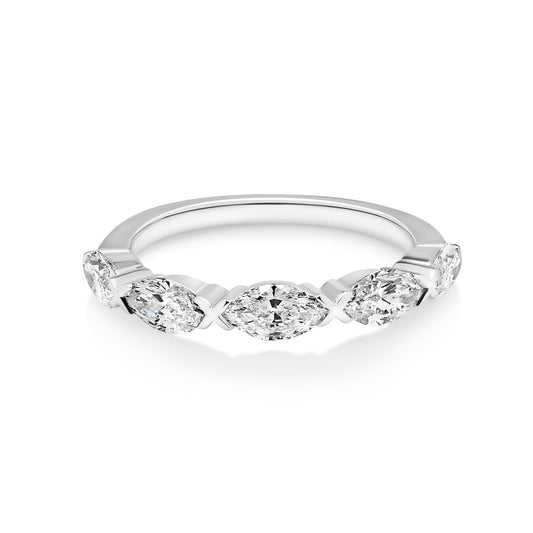 18ct White Gold 5 Marquise Diamond Ring