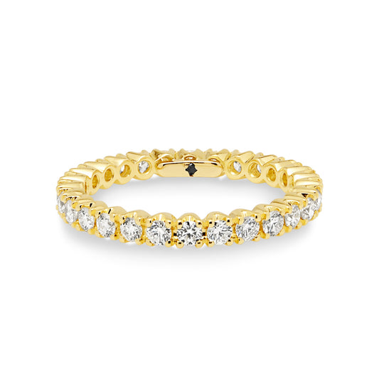 JE 18ct Yellow Gold Diamond Eternity Ring
