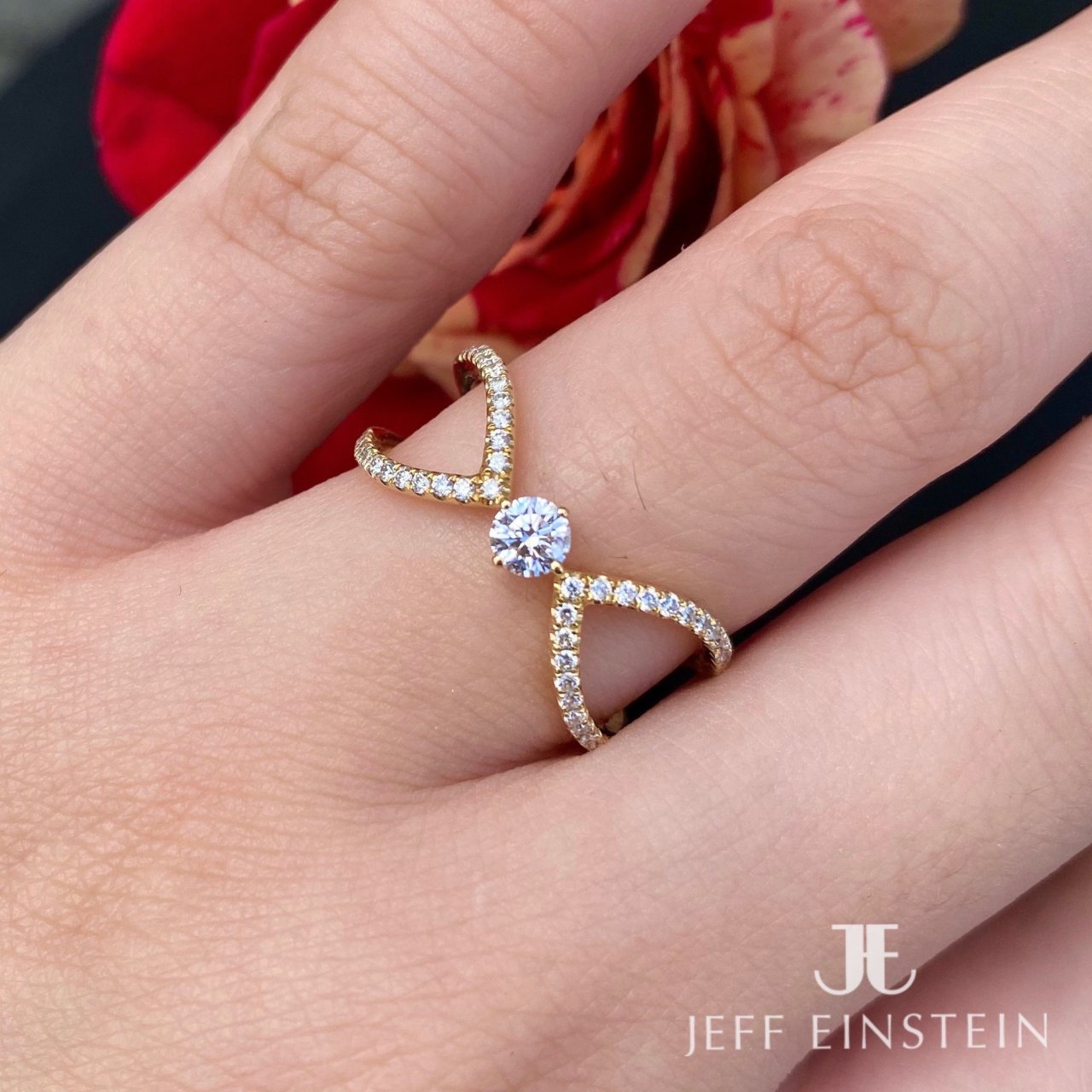 Jeffrey A Rings 18ct Yellow Gold Diamond Crossover Ring – JEFF EINSTEIN JEWELLERY