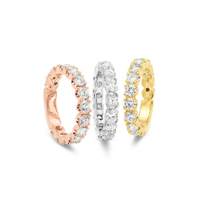 JE 18ct Yellow Gold Diamond Eternity Ring