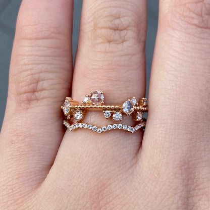 18ct Rose Gold Diamond Twinkle Ring