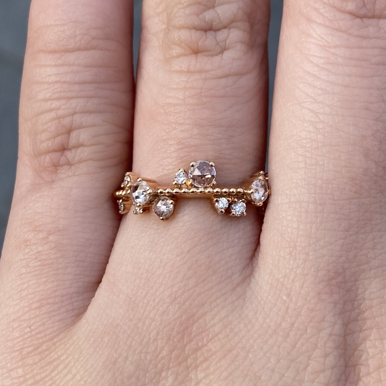 18ct Rose Gold Diamond Twinkle Ring